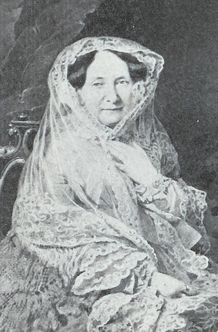 Voor zover bekend de enige foto van Anna genomen bij haar laatste reis naar Rusland omstreeks 1855