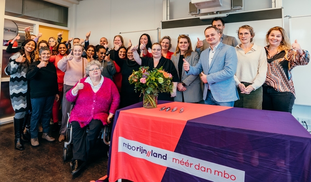 deelnemers mboRijnland Binnenbaan en vier thuiszorgorganisaties
