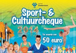 sport cultuurcheque